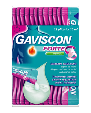 Gaviscon FORTE Mentol Suspensie orală în plic