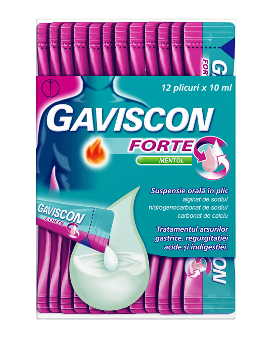 Gaviscon FORTE Mentol Suspensie orală în plic